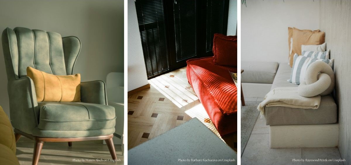 How to Build a Cozy Reading Nook in a Small Apartment upholsted accent-armchair reading nook seating