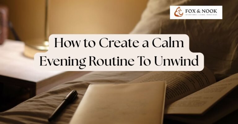 how to create a calm evening routine to unwind evening rituals self care routine