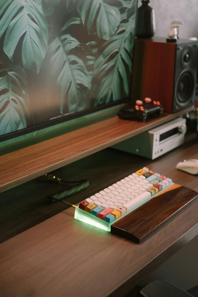 desk setup deep work focus home office