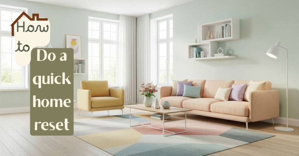 how to do a quick weekly home reset