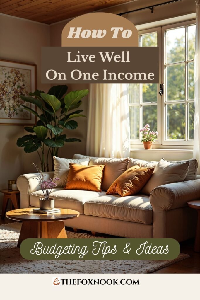 one income family tips and ideas