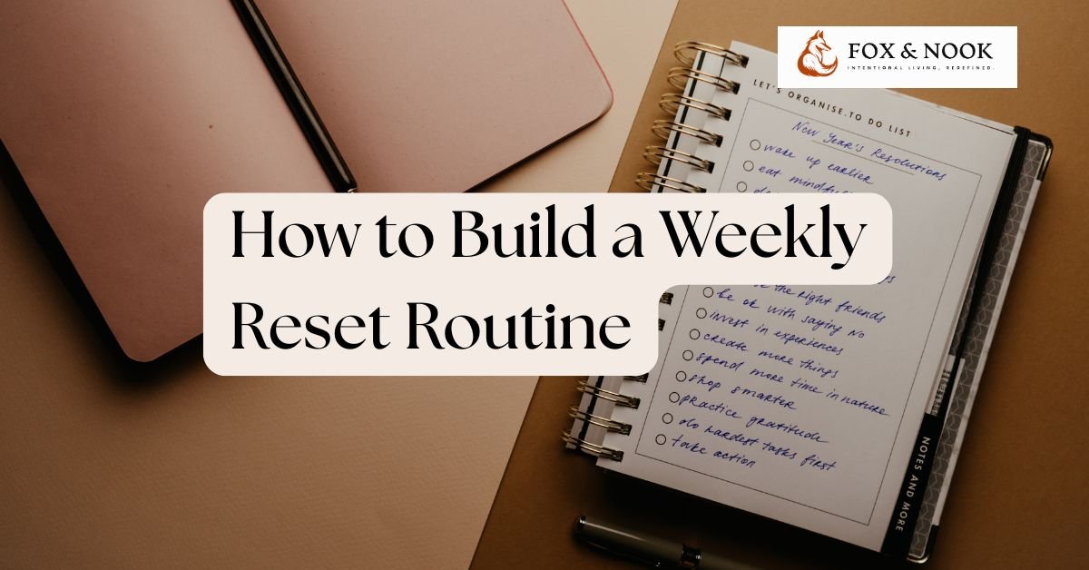 How to Build a Weekly Reset Routine (and Why It Changes Everything) weekly reset routine ideas intentional living