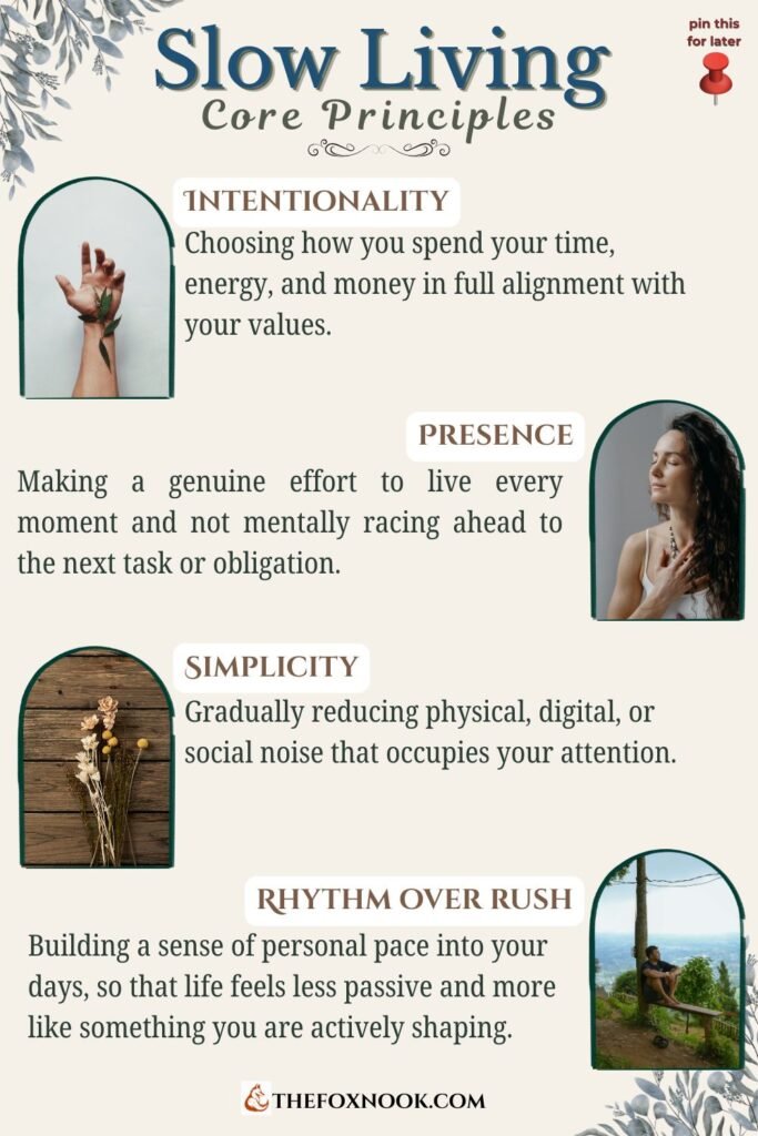 slow living lifestyle core principles guide