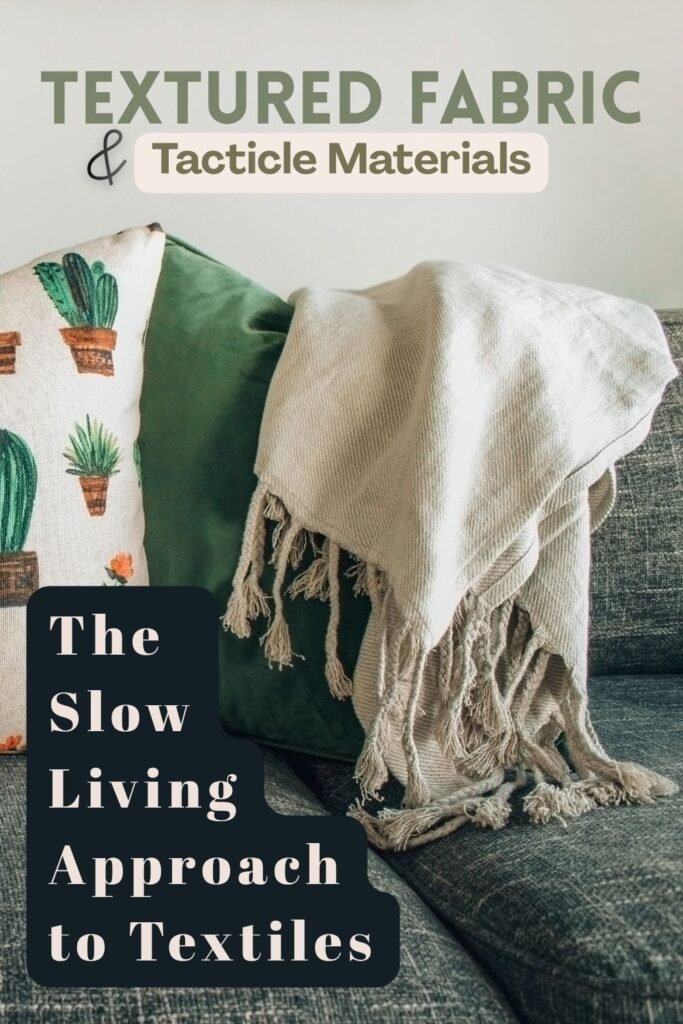textured fabric ideas for slow living home