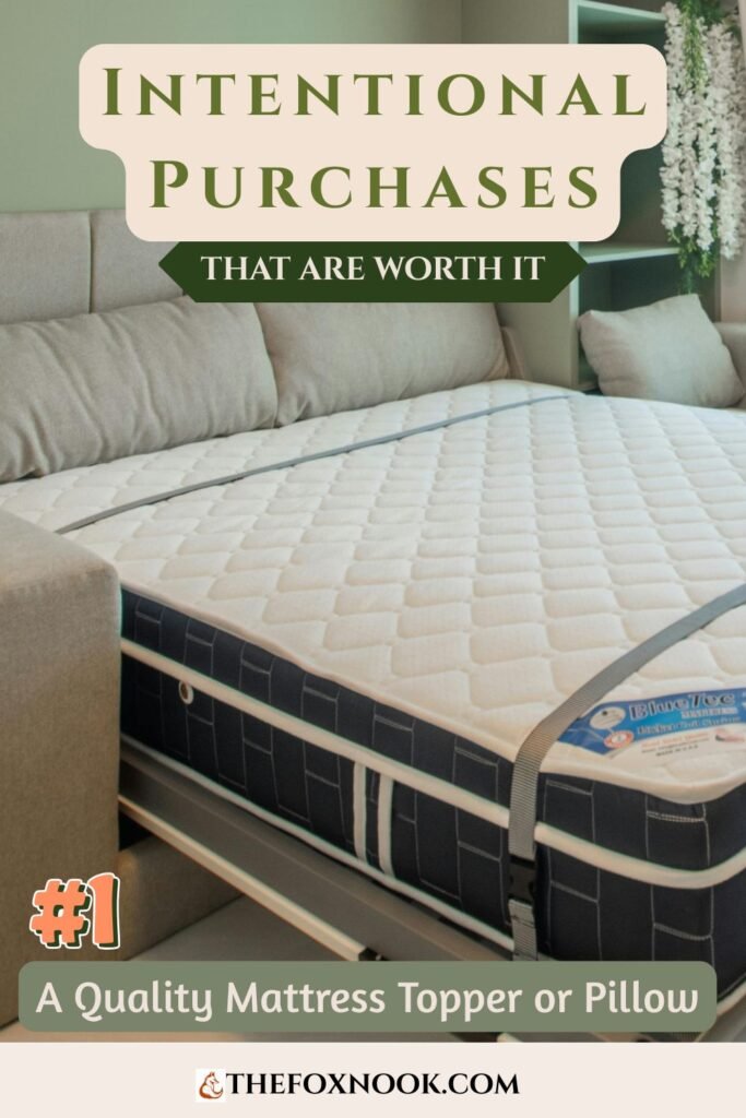 intentional purchases quality mattress topper and pillow
