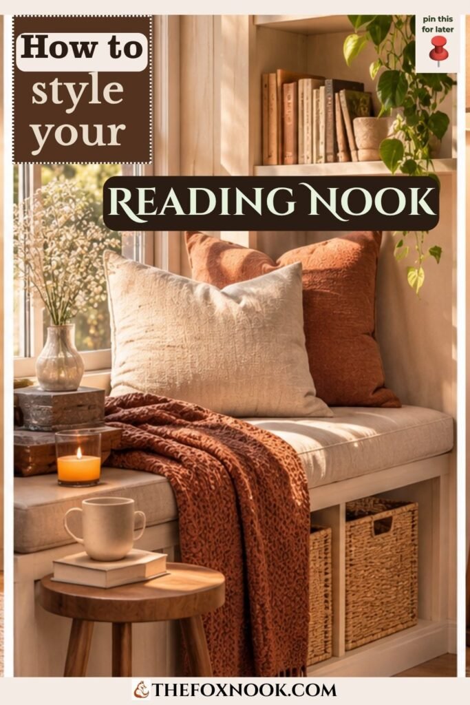 how to style my reading nook for comfort small space apartment